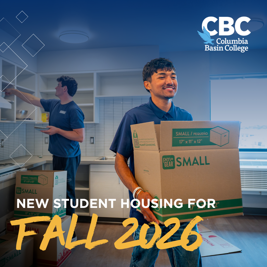 Columbia Basin College New Student Housing for Fall 2026 graphic 1