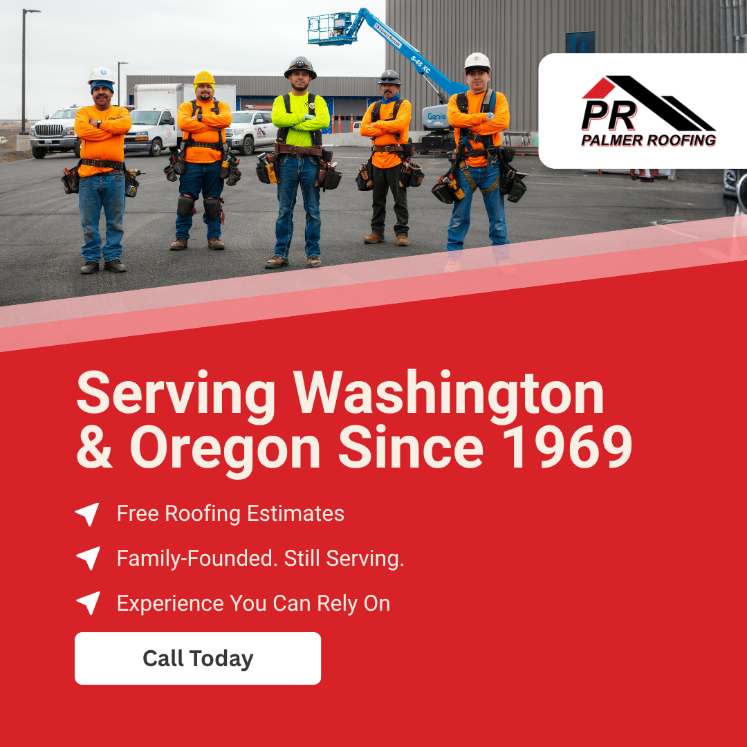 Palmer Roofing legacy angle ad graphic